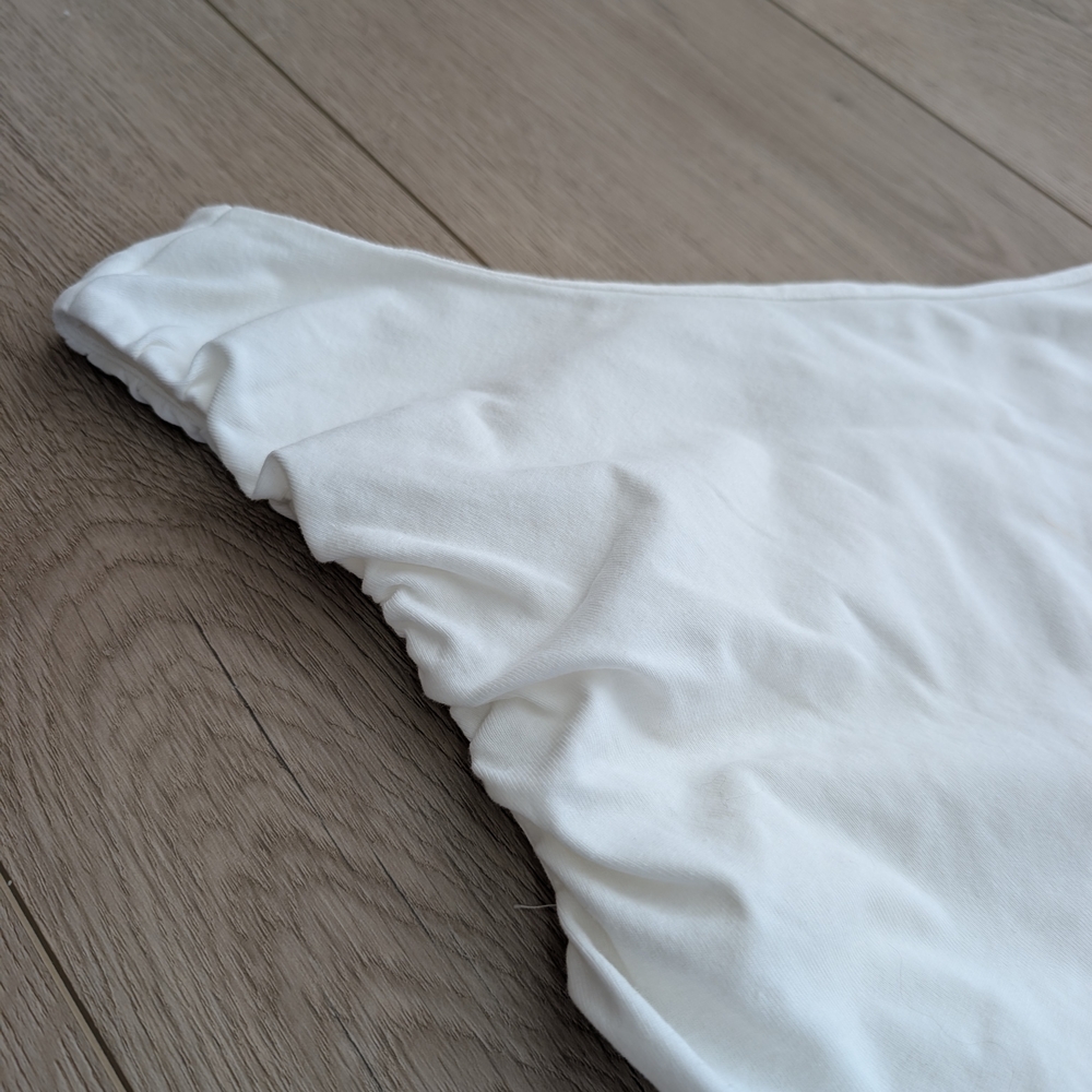 Grey Lab Ruched One Shoulder Crop Top - Picture 5 of 9